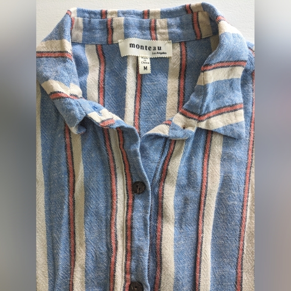 MONTEAU Linen Blend Dress - Picture 2 of 5